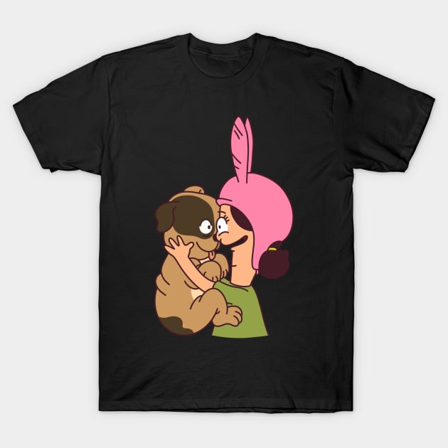 Louise and puppy T-Shirt by VinylPatch